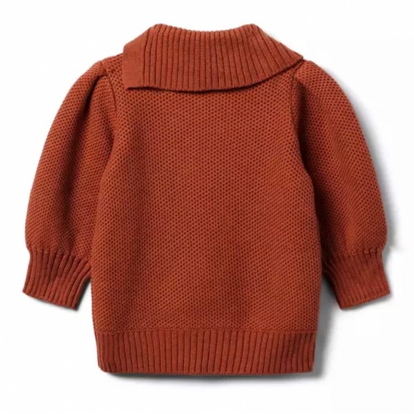 Brand New Janie & Jack Short Sleeve Sweater, Gold-Tone Buttons, Girls 7, NWT - Picture 2 of 6